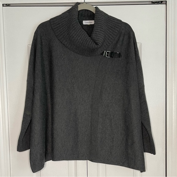 Calvin Klein Sweaters - WOMEN’S Calvin Klein Oversized Knit Doleman Cape Poncho Sweater